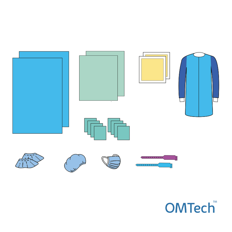 Комплект одягу та покриттів операційних OMTech™ акушерський №33 стерильний